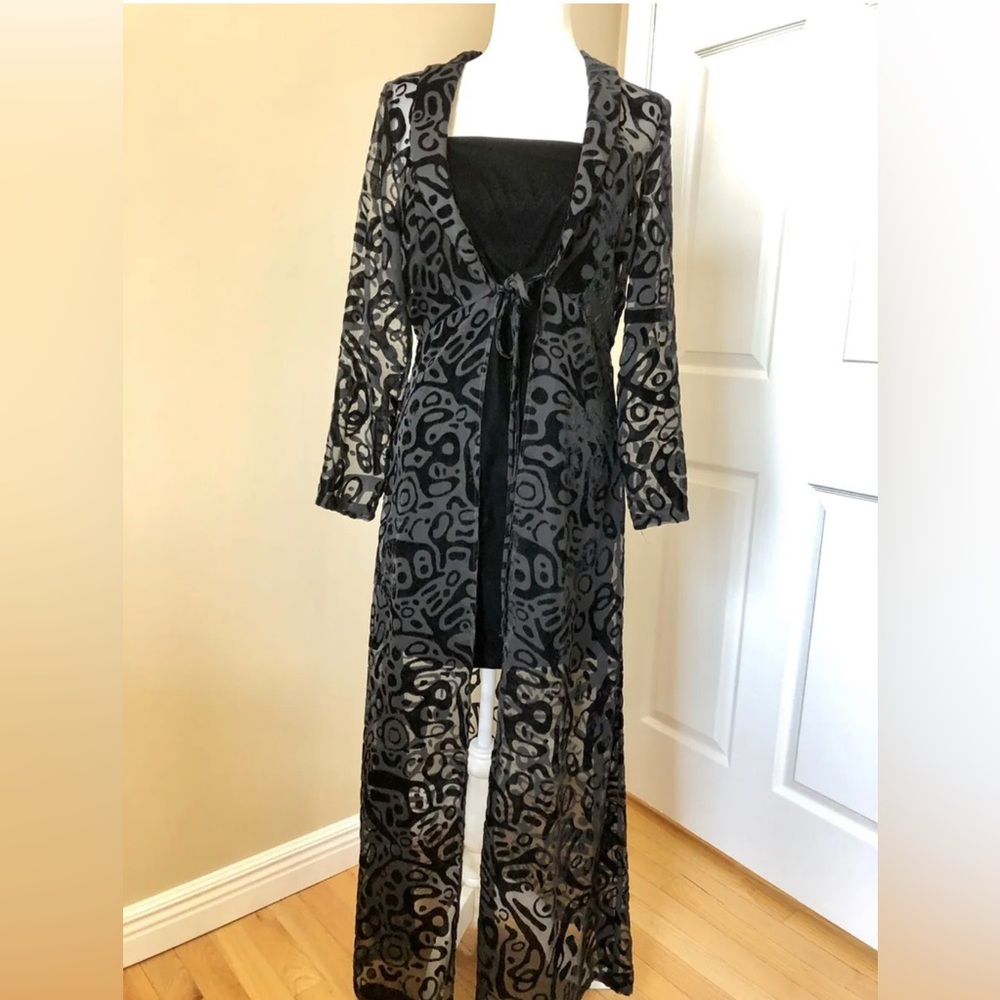 Two piece dress with long coverup